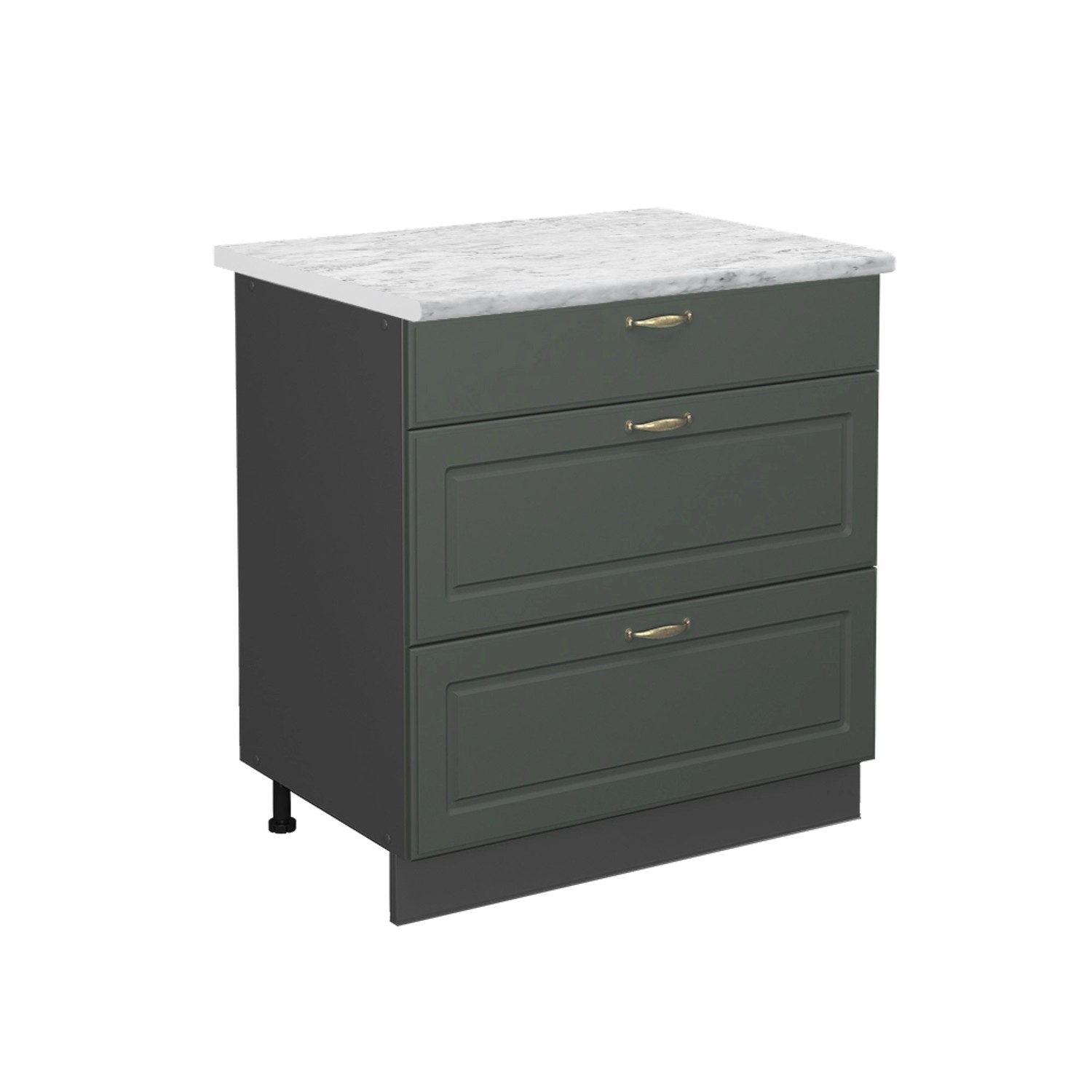 Vicco Unterschrank Fame-Line, Grün-Gold Landhaus/Anthrazit, 80 günstig online kaufen