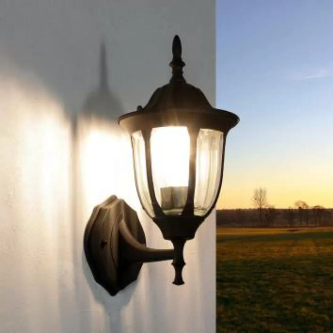 Wandlampe für außen Laterne Hoflicht schwarz MILANO günstig online kaufen