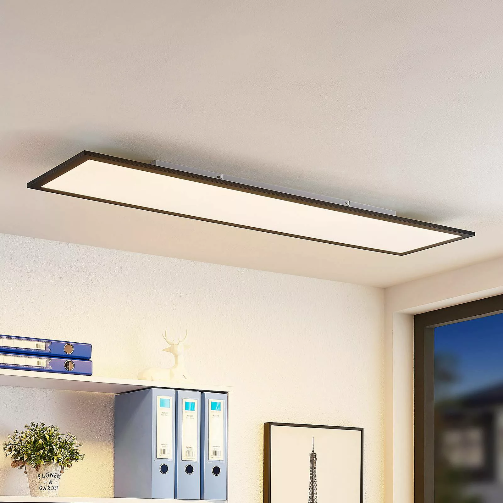 Lindby Nelios LED-Deckenleuchte, CCT 120 x 30 cm günstig online kaufen