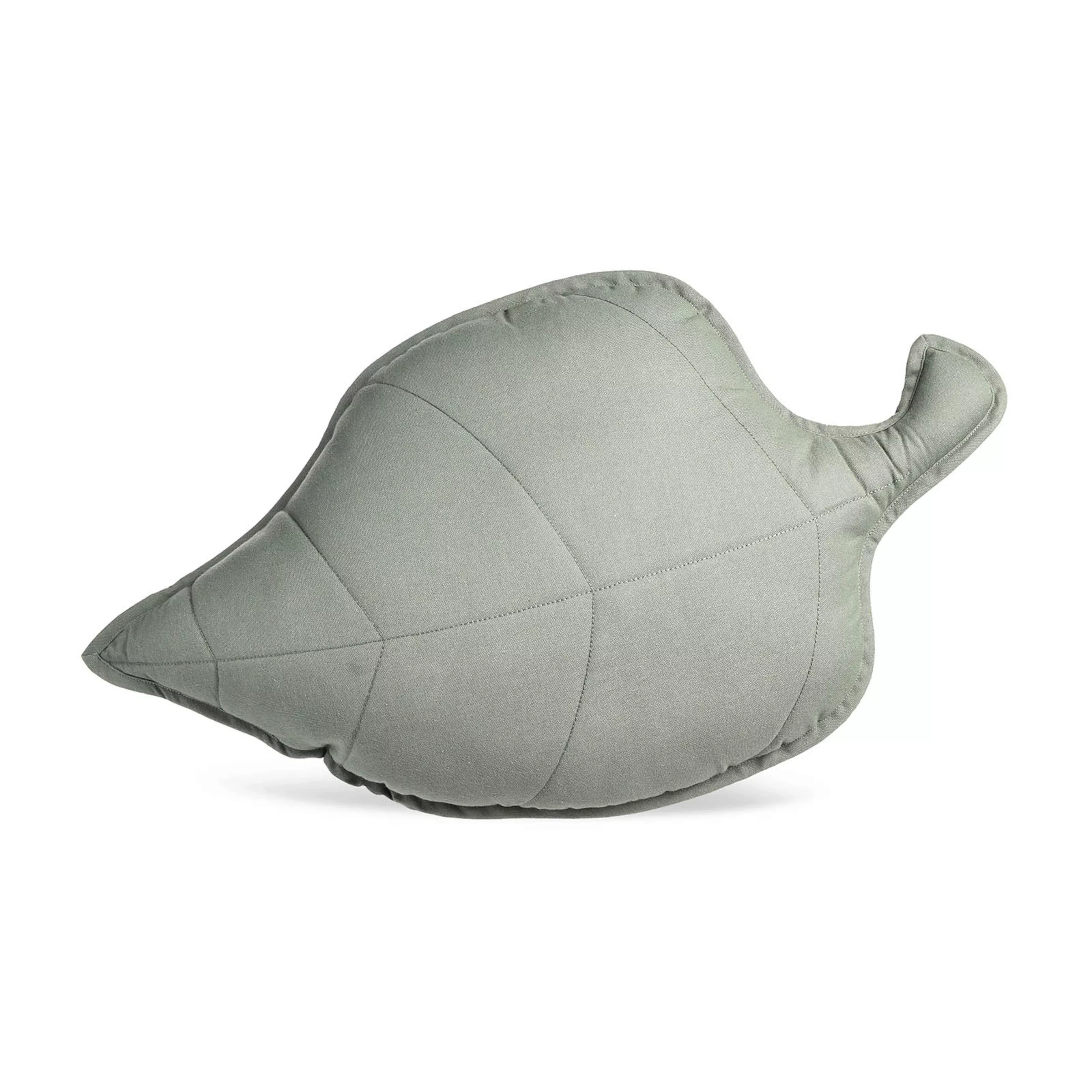 Kissen LEAF ca.65x40cm, dkl-grün günstig online kaufen