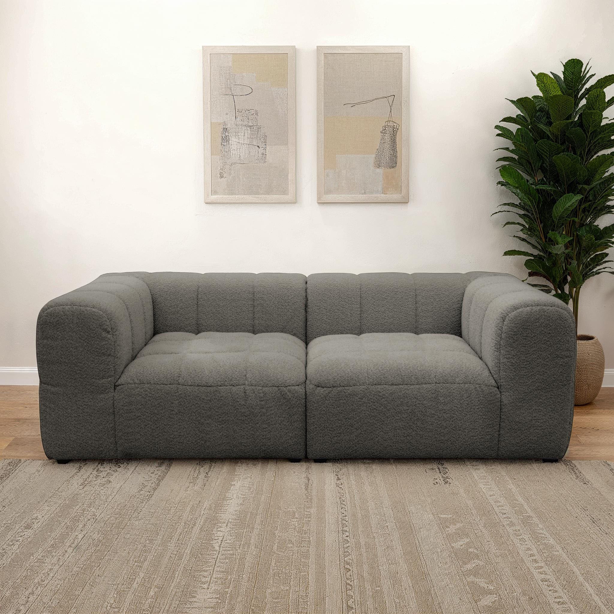 DOMO collection Big-Sofa »800019 Megasofa in 2 Breiten, Kassettensteppung, günstig online kaufen