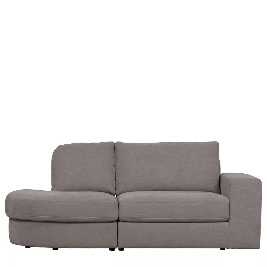 Graues Zweisitzer Sofa in modernem Design Rücken echt bezogen günstig online kaufen