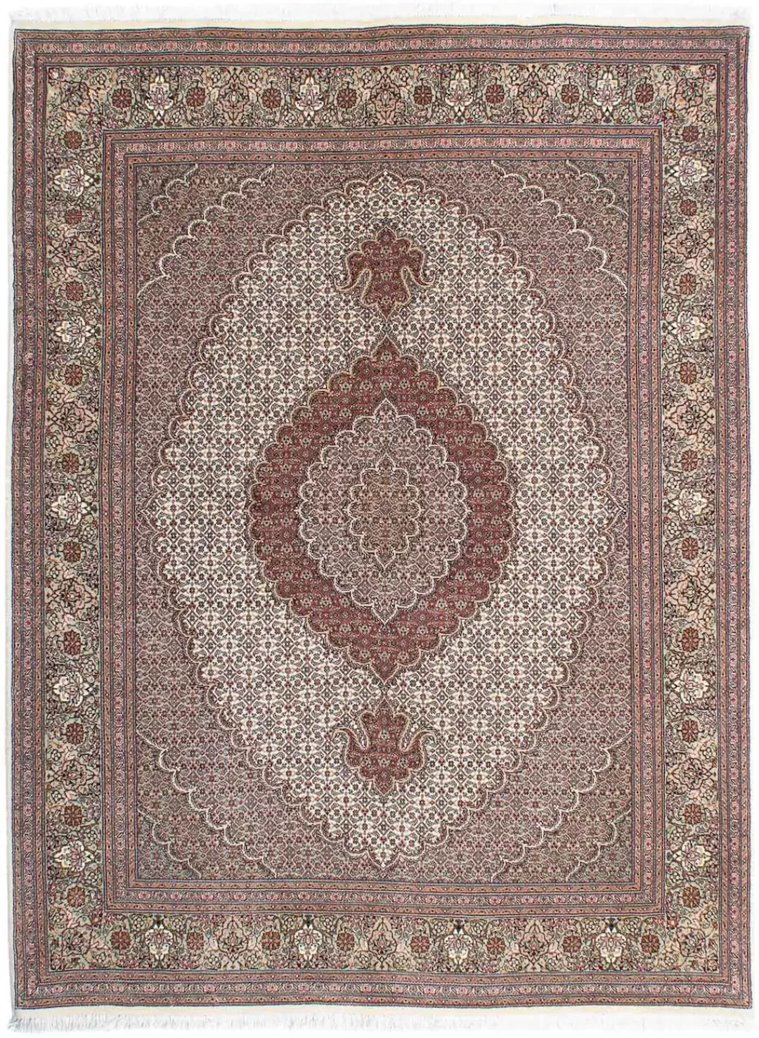 morgenland Orientteppich »Perser - Täbriz - Royal - 205 x 153 cm - hellbrau günstig online kaufen