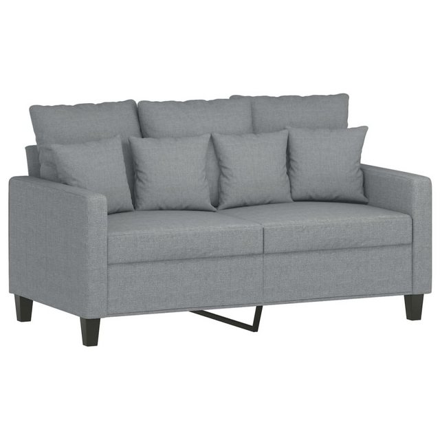 vidaXL Sofa, 2-Sitzer-Sofa Hellgrau 120 cm Stoff günstig online kaufen