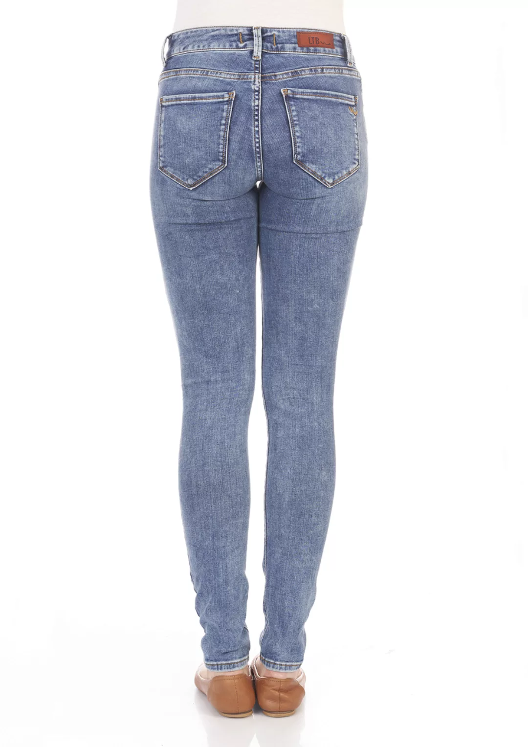 LTB Damen Jeans Nicole Skinny Fit - Blau - Yule Wash günstig online kaufen