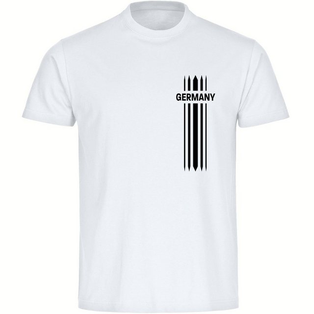 multifanshop T-Shirt Herren Germany - Streifen - Männer günstig online kaufen