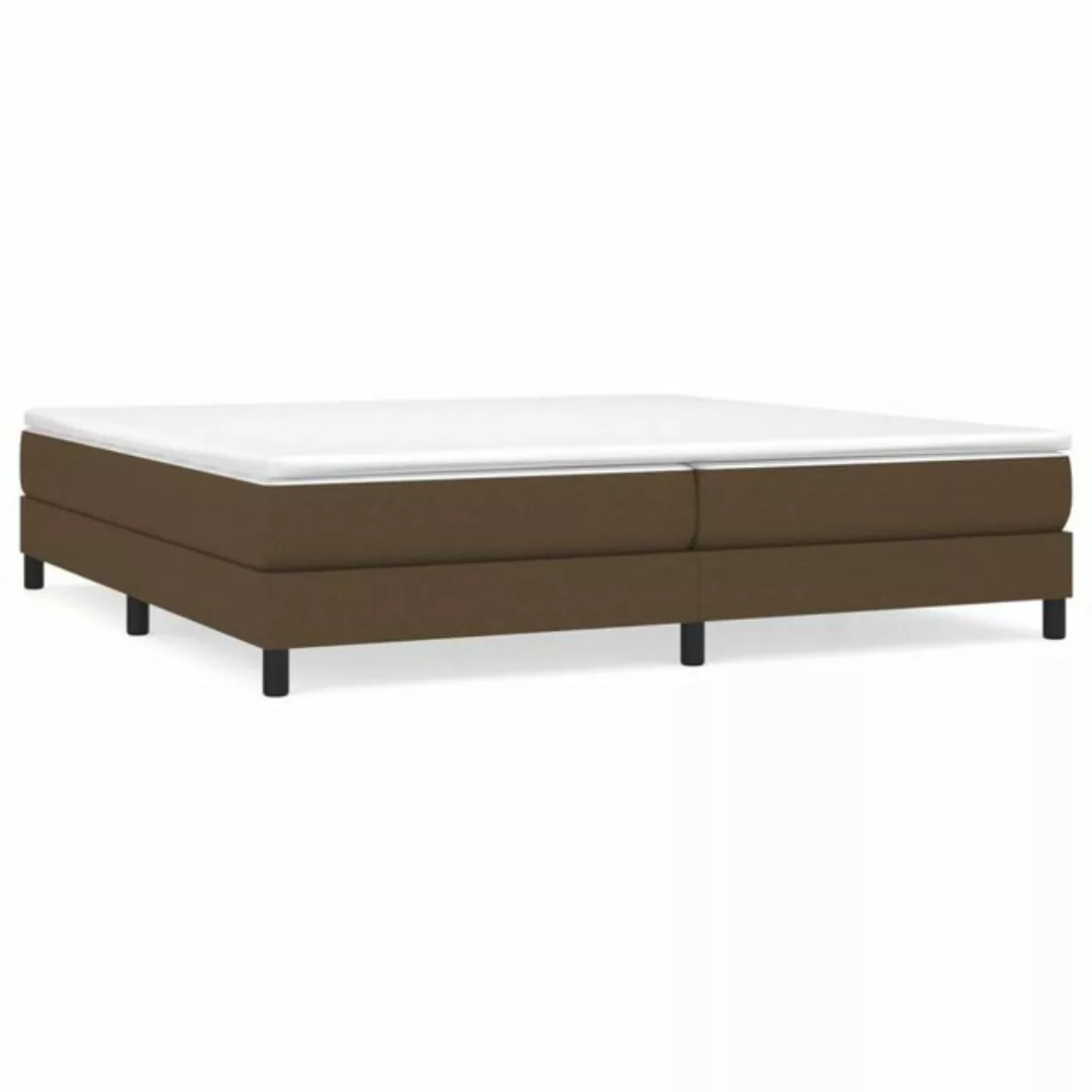 Vidaxl Boxspringbett Dunkelbraun 200x200 Cm Stoff günstig online kaufen