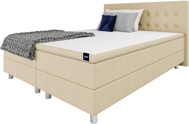 Best for Home Boxspringbett Neo Sawana Bonellfederkernmatratze mit 7 cm Top günstig online kaufen