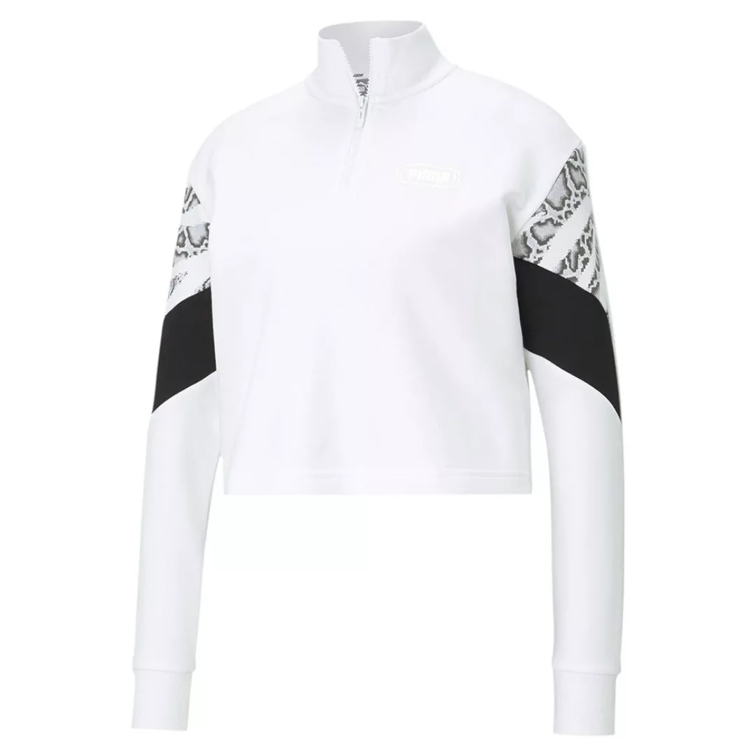 Puma Rebel Crew Sweatshirt S Puma White / Castlerock günstig online kaufen