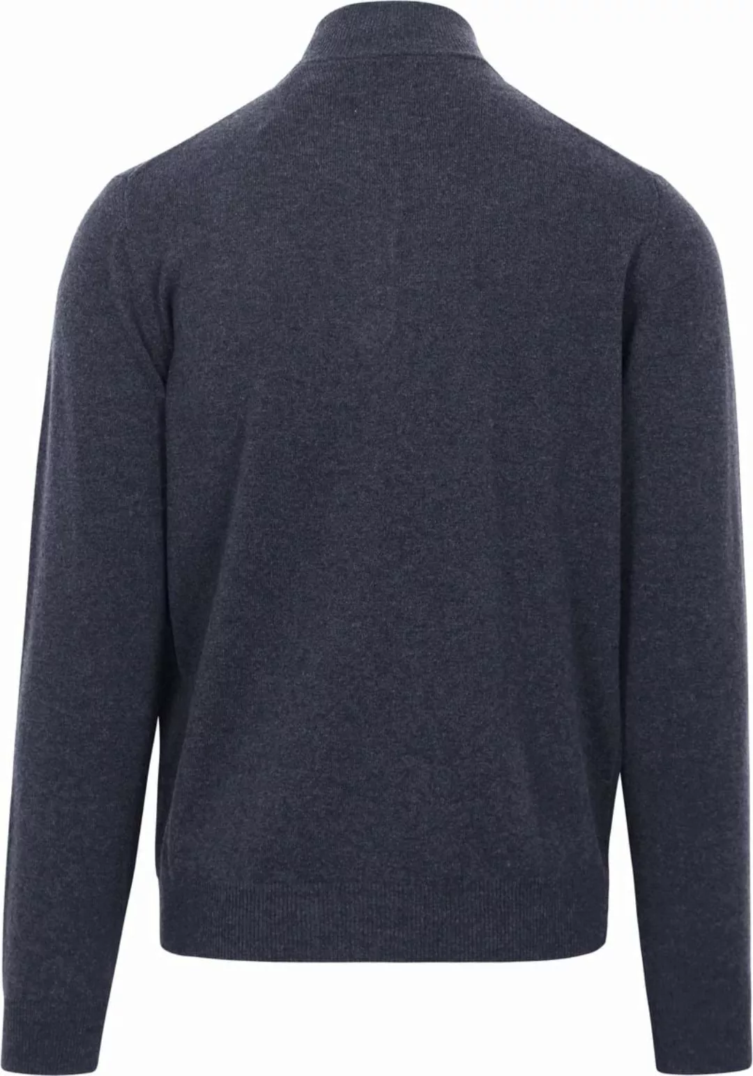 Gant Halfzip-Wollpullover Dunkelblau - Größe L günstig online kaufen