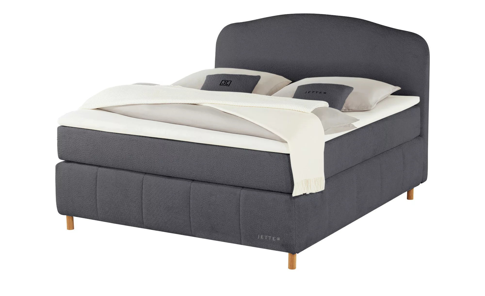 Jette Home Boxspringbett  Jette Cloud ¦ grau ¦ Maße (cm): B: 162 H: 132,5 B günstig online kaufen