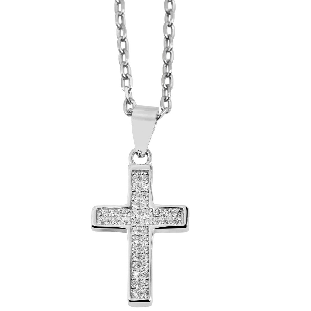 Adelia´s Kettenanhänger "Anhänger Kreuz aus 925 Silber mit Zirkonia" günstig online kaufen