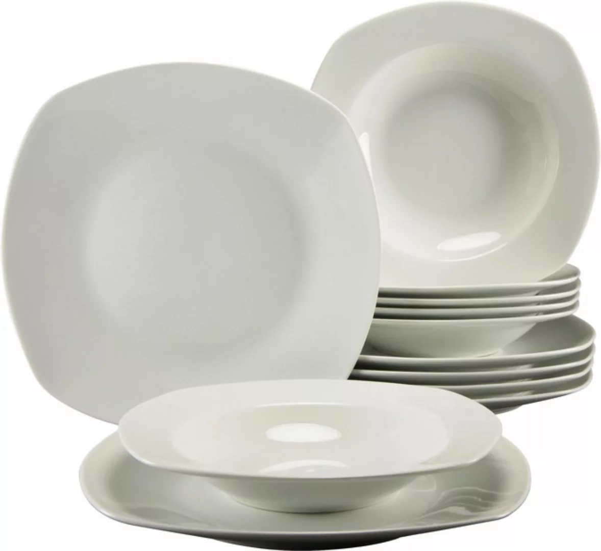 CreaTable Tafelservice »Geschirr-Set Amelie«, (Set, 12 tlg., Teller Set für günstig online kaufen