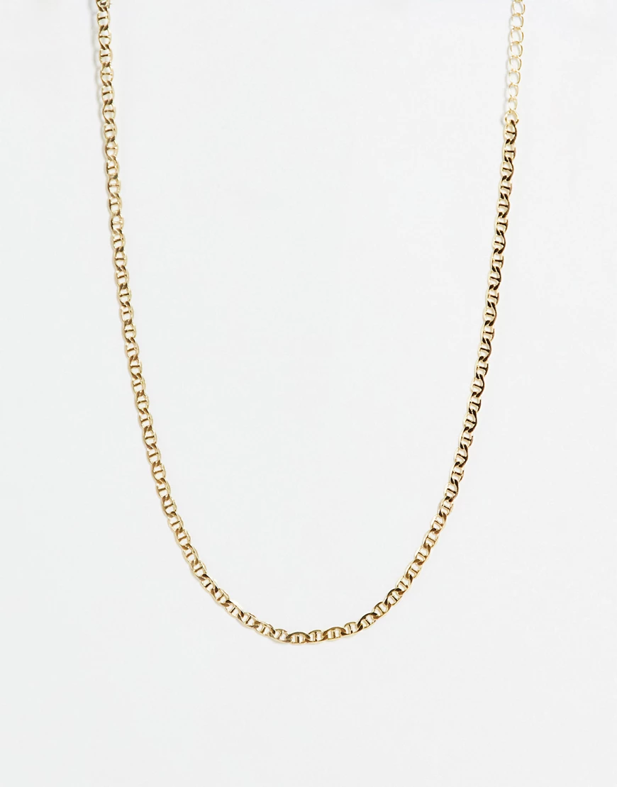 DesignB London – Vergoldete feingliedrige Halskette-Goldfarben günstig online kaufen