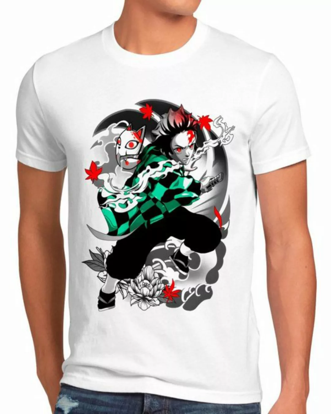 style3 T-Shirt Tanjiro Venegance demon slayer anime japan manga günstig online kaufen