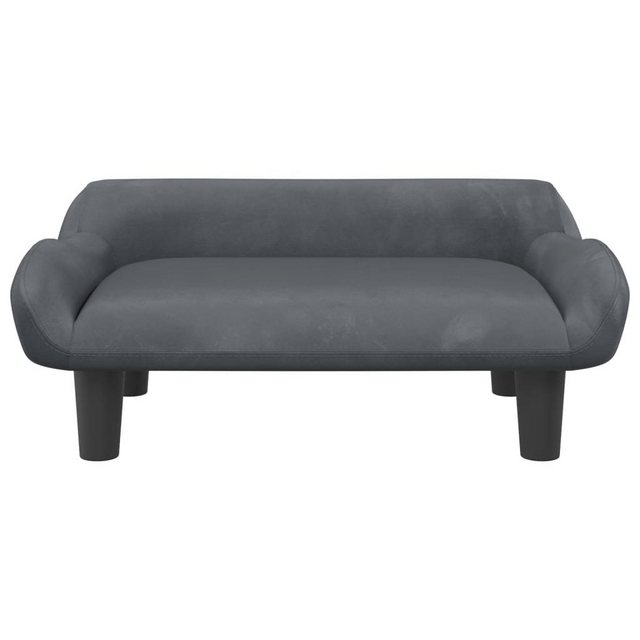 vidaXL Kindersofa Kindersofa Dunkelgrau 70x40x24 cm Samt Kindercouch Kinder günstig online kaufen