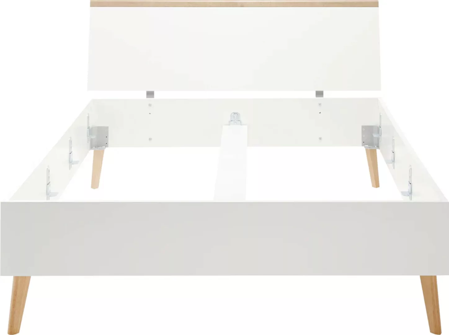 andas Einzelbett "Merle", in skandinavischem Design, Liegefläche 140x200cm günstig online kaufen