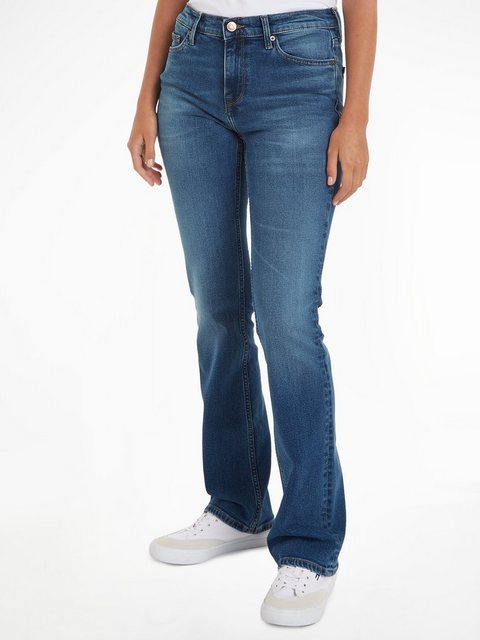 Tommy Jeans Bootcut-Jeans Maddie mit Tommy Jeans Markenlabel & Badge günstig online kaufen