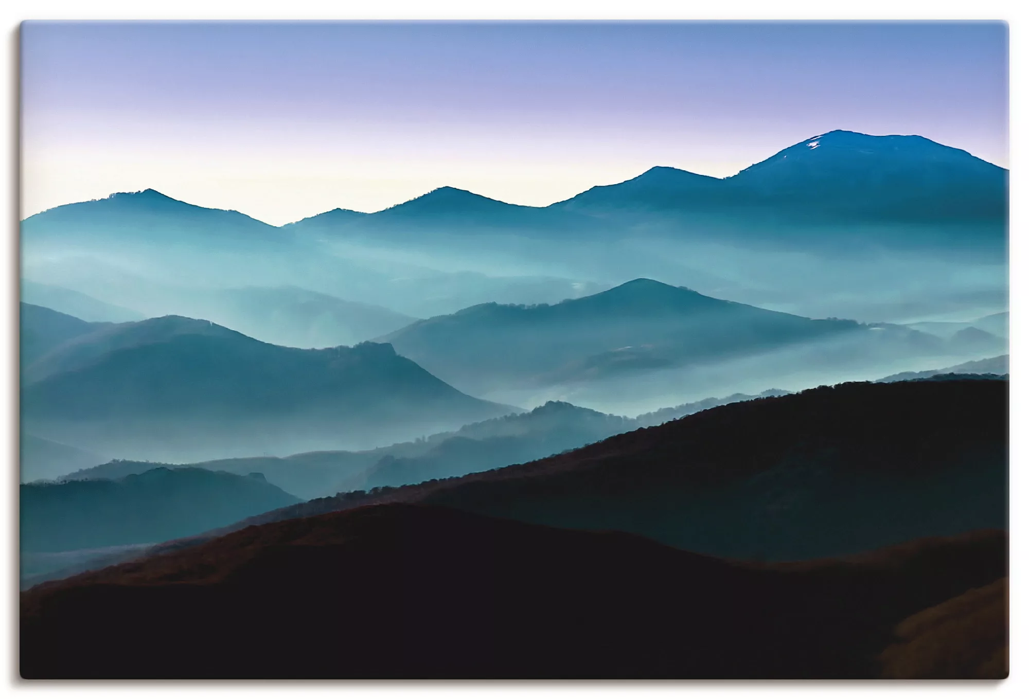 Artland Leinwandbild "Bergpanorama in Asturien", Berge, (1 St.), auf Keilra günstig online kaufen