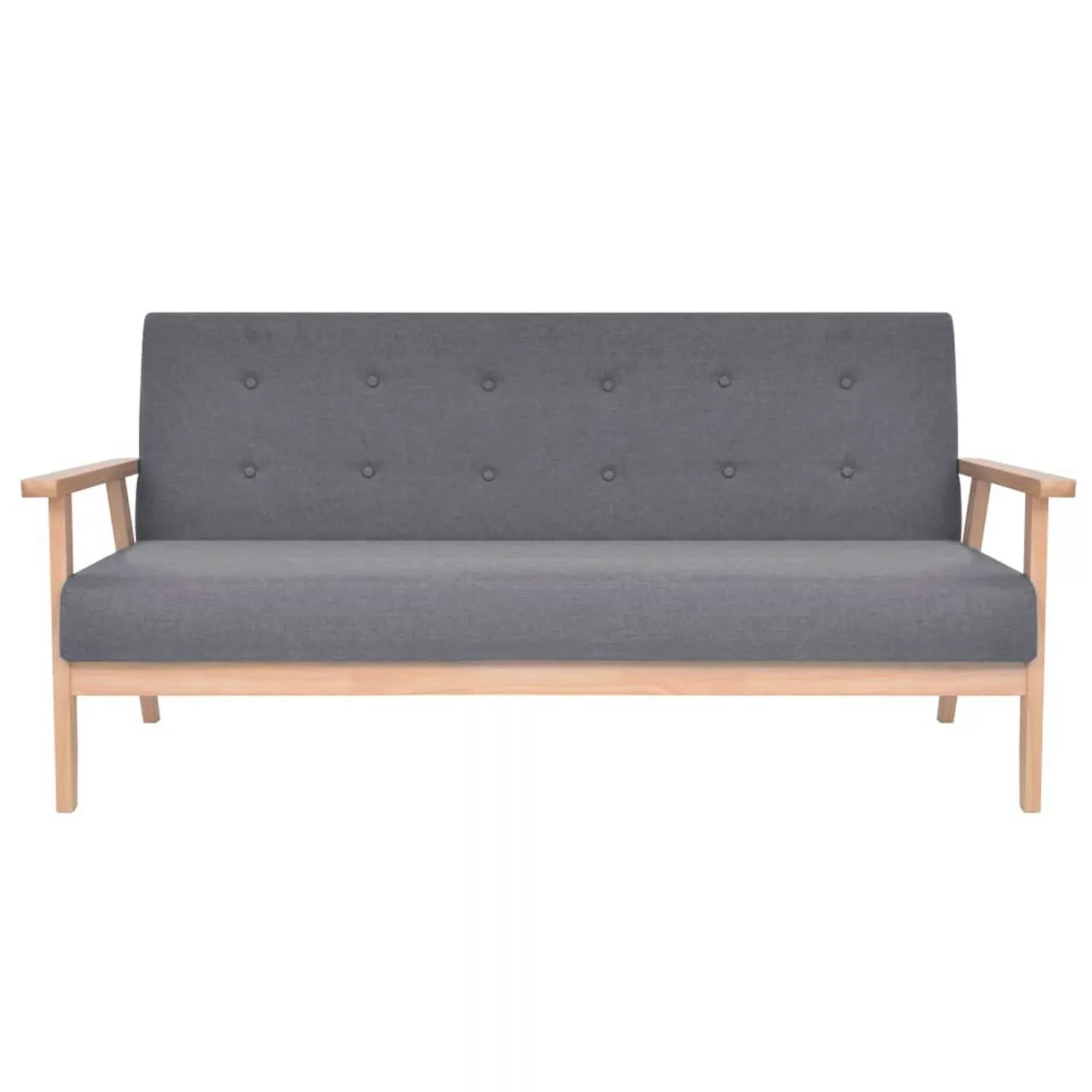 3-sitzer Sofa Stoff Dunkelgrau günstig online kaufen