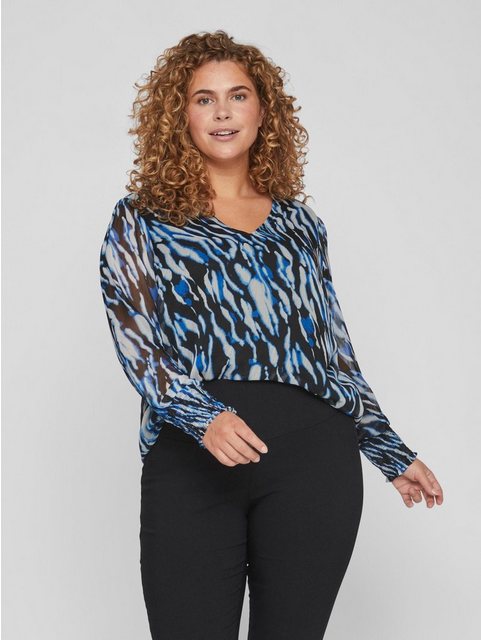 Vila Blusenshirt Chiffon Bluse Business Oberteil Übergröße VIFALIA 6139 in günstig online kaufen