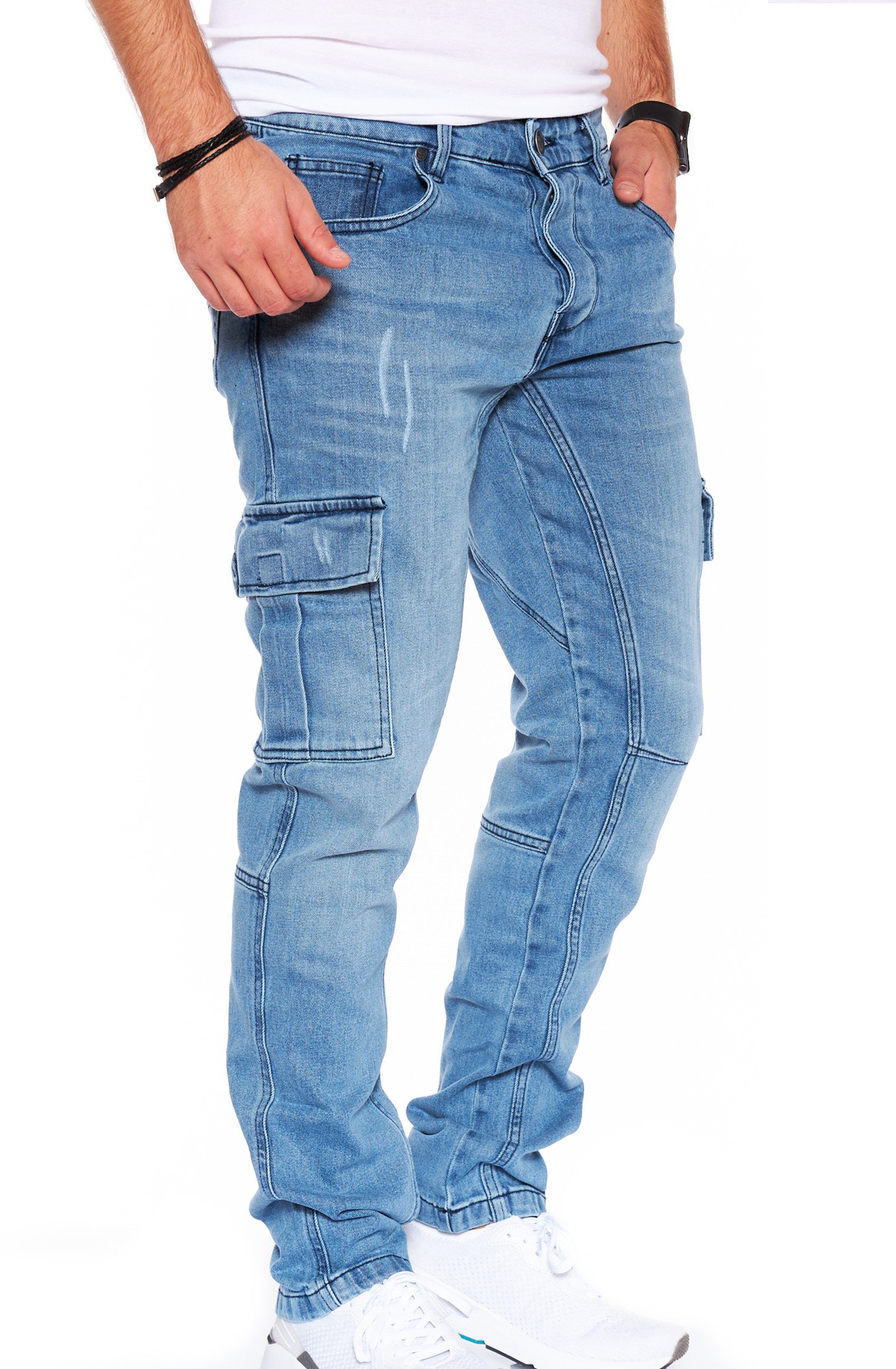 Styleko Cargohose Cargo Jeans Herren Cargohose günstig online kaufen