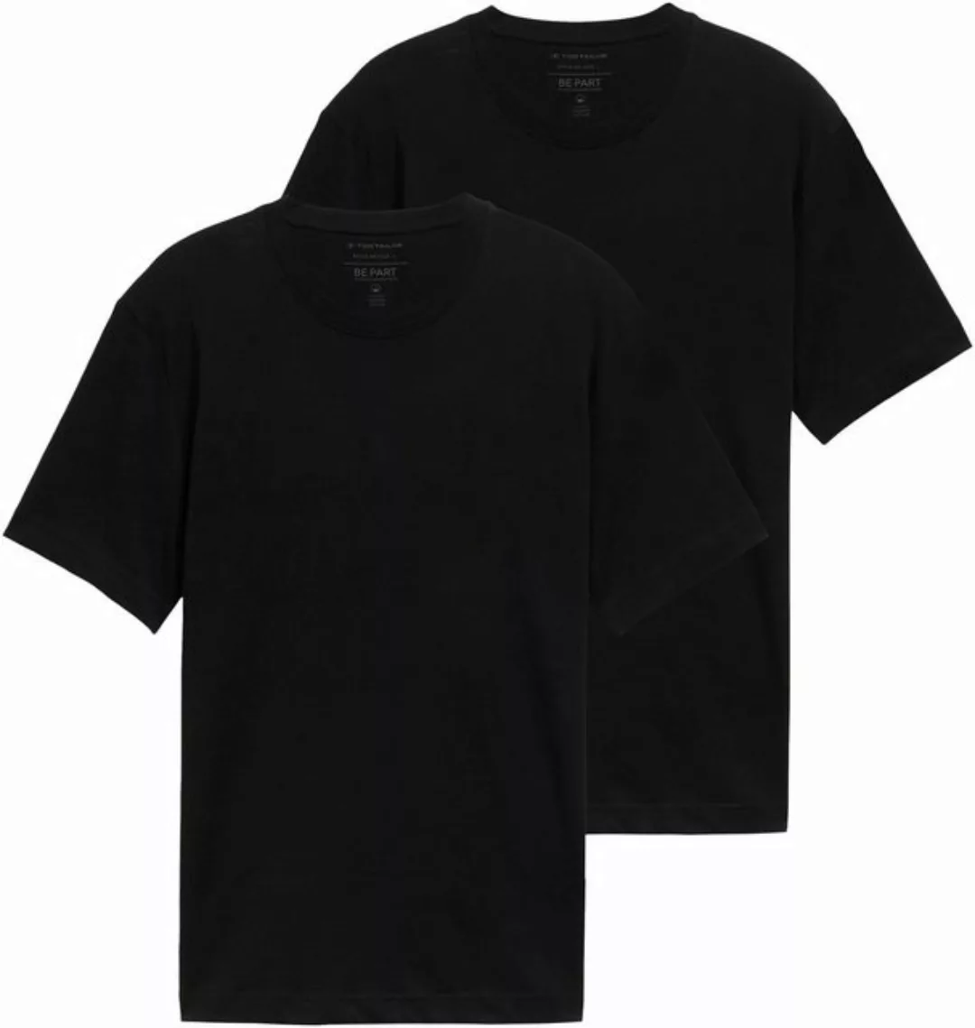 Tom Tailor Herren T-Shirt V-NECK im Doppelpack - Regular Fit günstig online kaufen