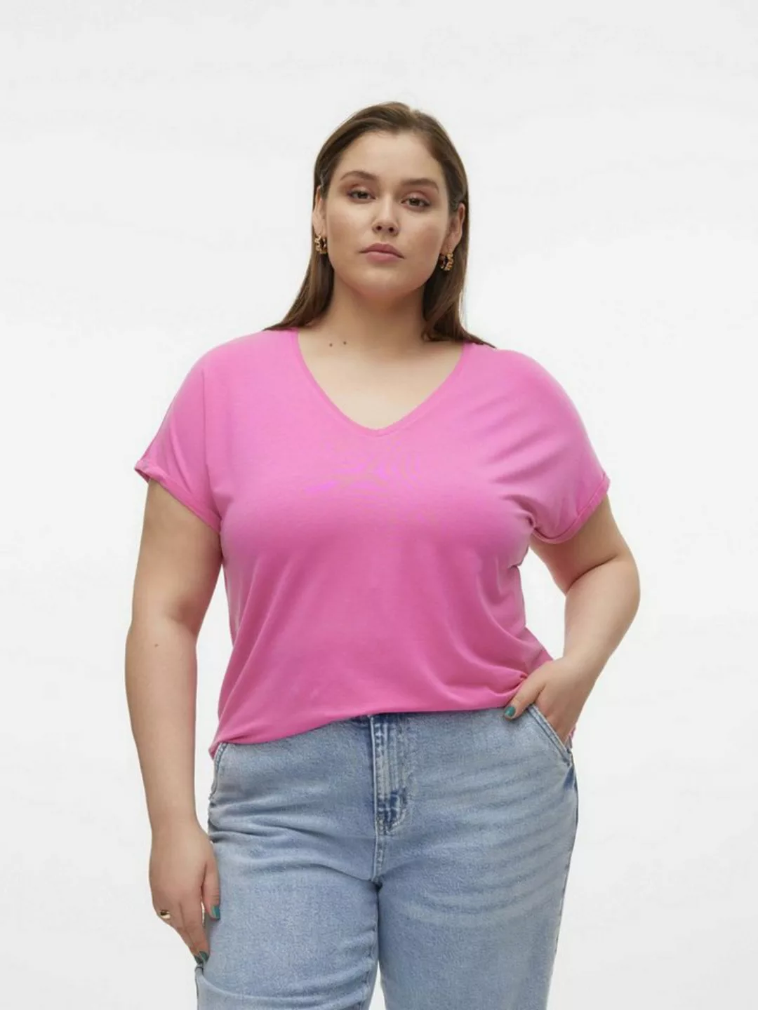 Vero Moda Curve V-Shirt VMAYA SS V-NECK TEE VMA NOOS CURVE günstig online kaufen