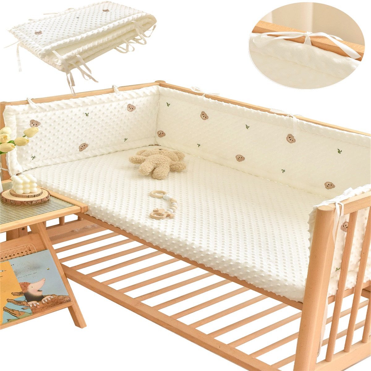ZEUOPQ Bettnestchen Baby Kinderbett Stoßfänger Anti-Kollision günstig online kaufen
