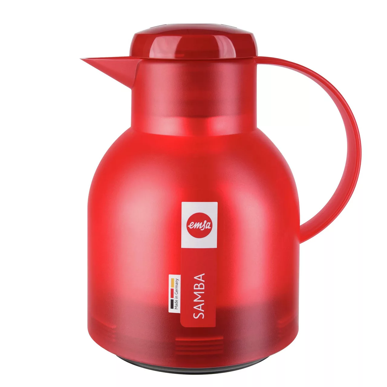 Emsa Handlupe emsa Isolierkanne SAMBA, 1,0 Liter, transluzent-rot günstig online kaufen