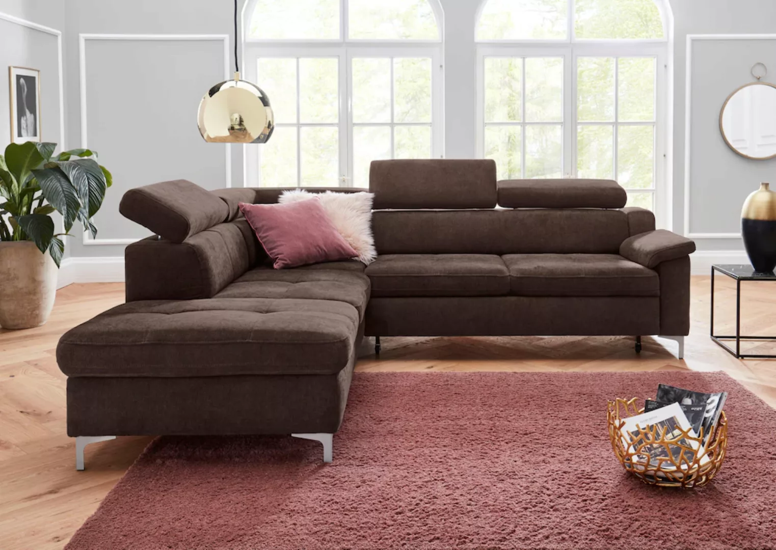 exxpo - sofa fashion Ecksofa "Florenz, L-Form" günstig online kaufen