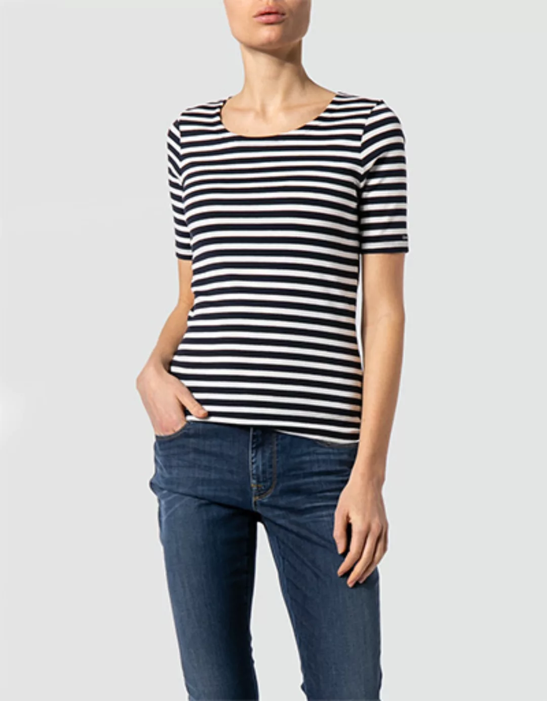 Gant T-Shirt 4203432 Damen T-Shirt Rundhals gestreift 1x1 Rib Stripe günstig online kaufen