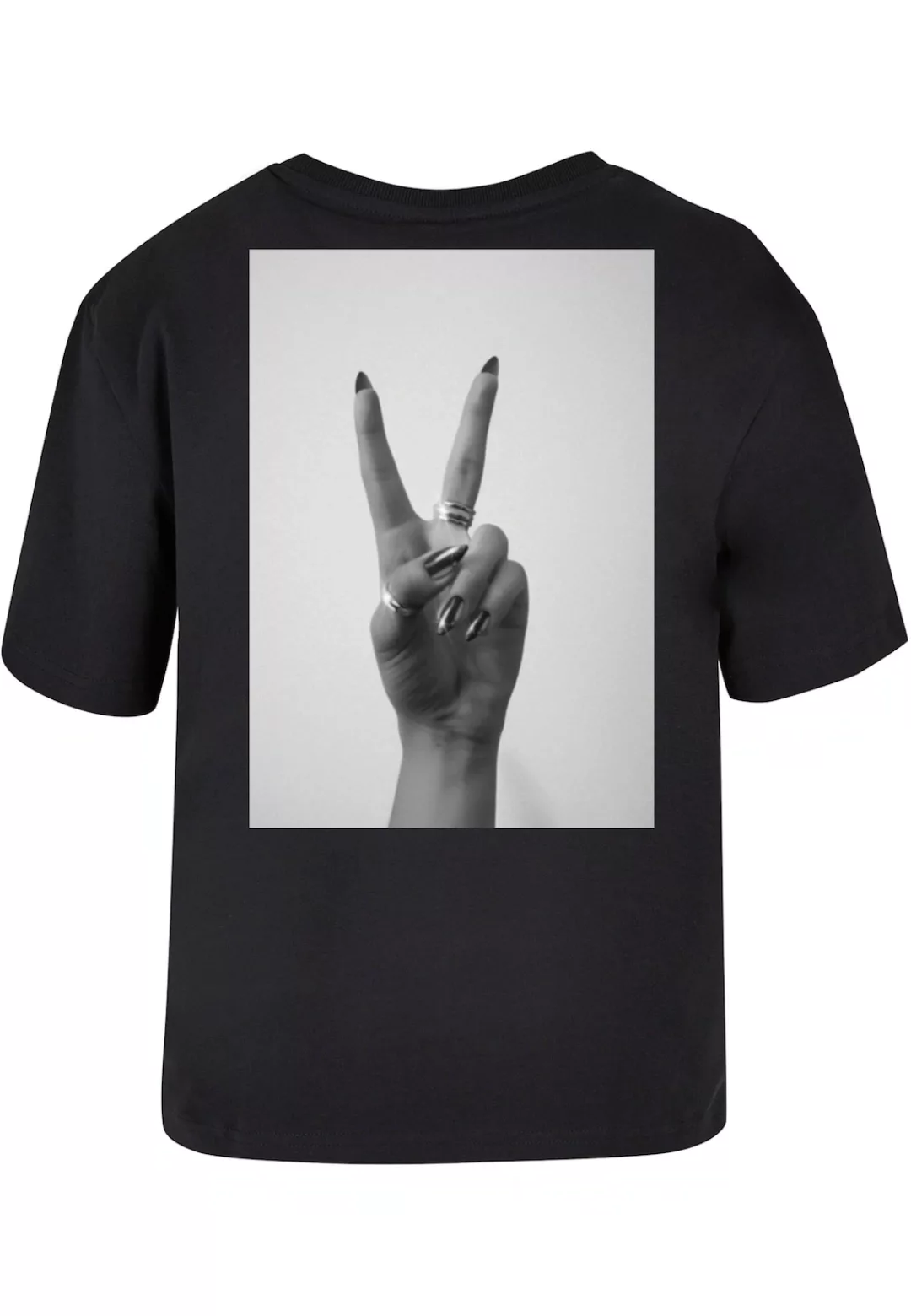 Miss Tee T-Shirt "Miss Tee Damen Girls Peace Hand Tee" günstig online kaufen