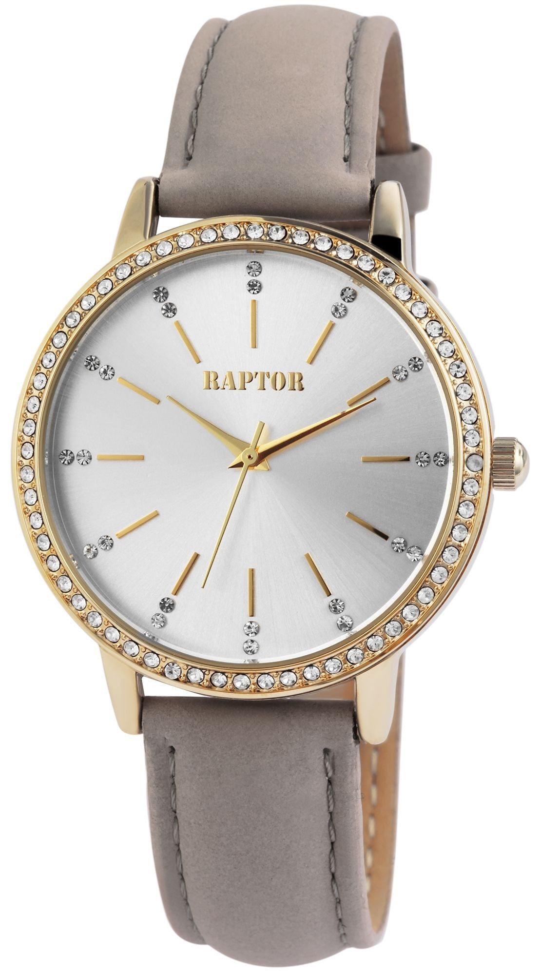 Raptor Quarzuhr Brilliance mit Echtlederband, 3 günstig online kaufen