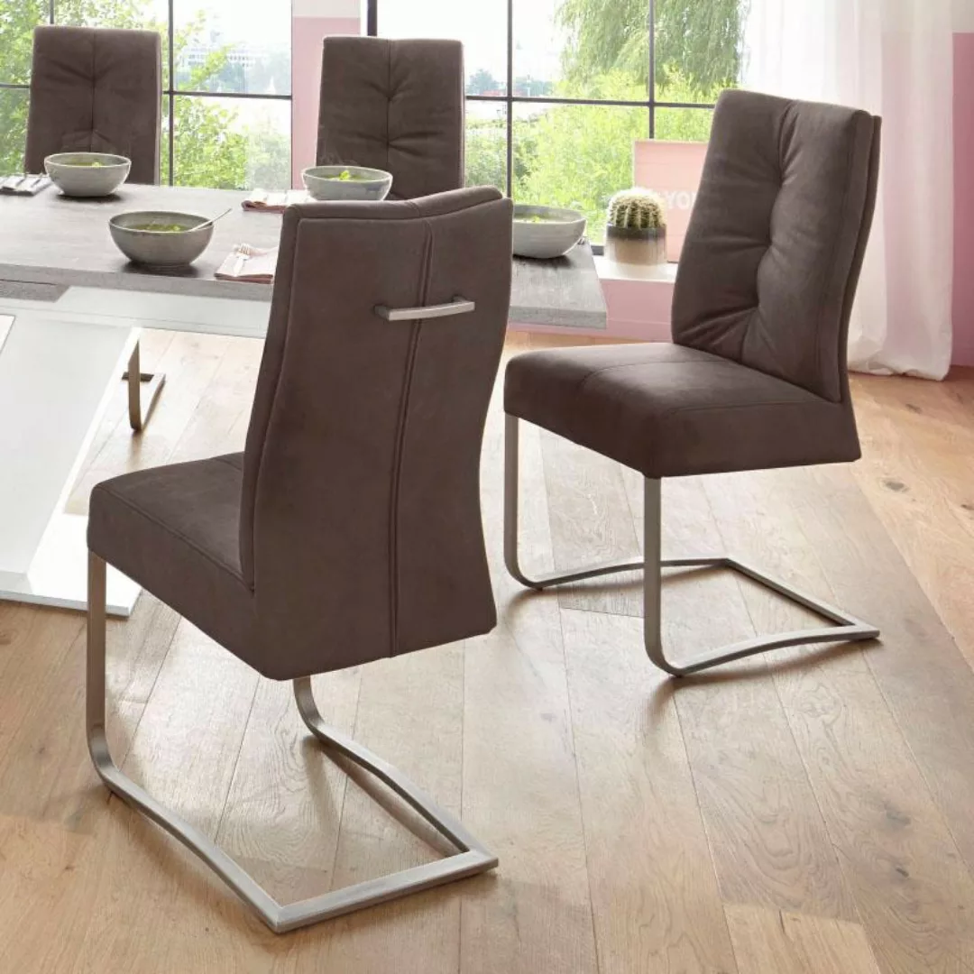 MCA furniture Esszimmerstuhl »Salva Schwingstuhl«, (Set), 2 St., Microfaser günstig online kaufen
