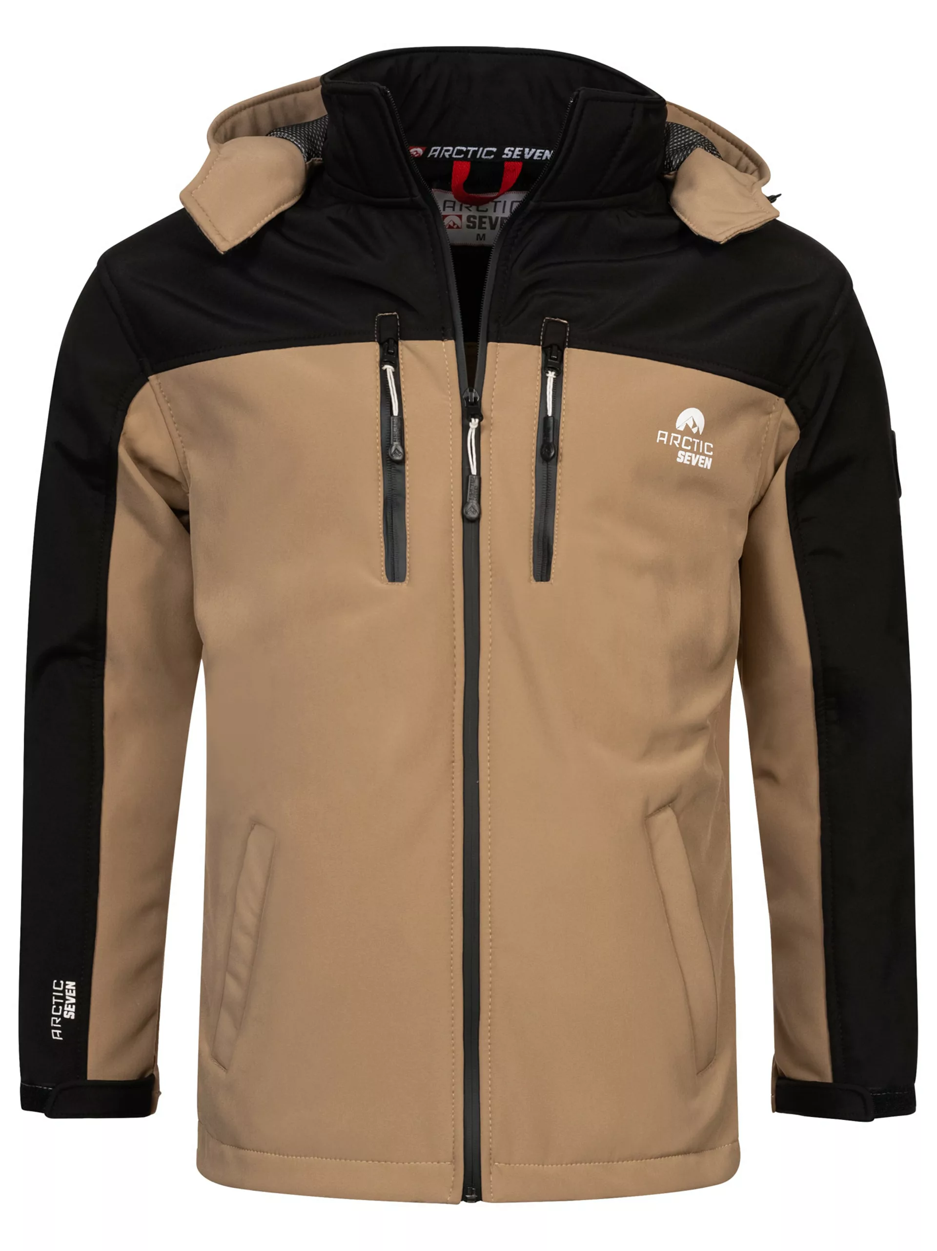 Arctic Seven Softshelljacke "ASSurvivo", Outdoorjacke mit abnehmbarer Kapuz günstig online kaufen