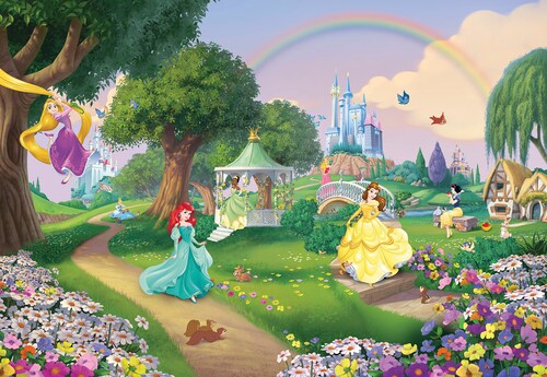 Komar Fototapete »Princess Rainbow - Größe 368 x 254 cm«, bedruckt, Wohnzim günstig online kaufen