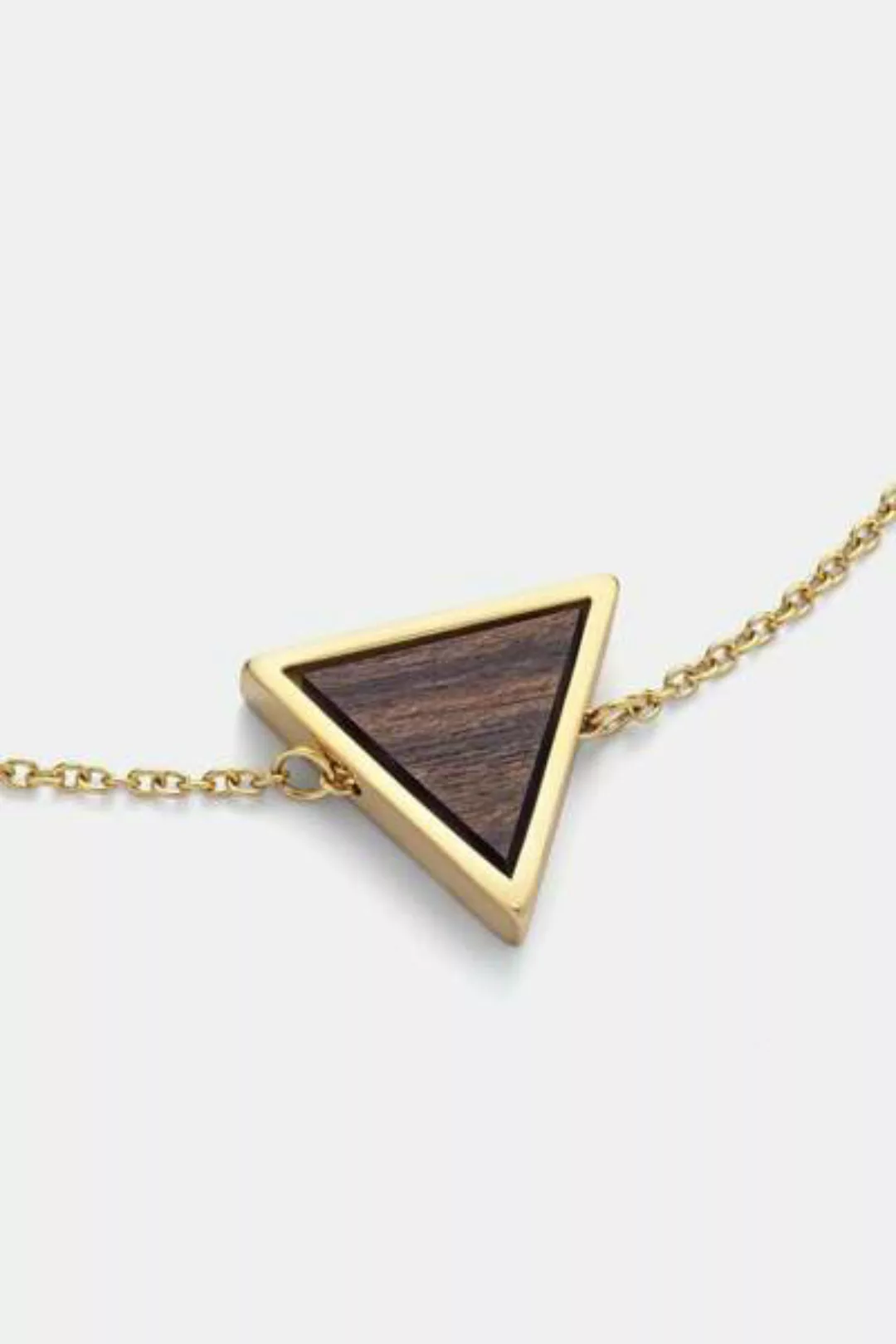 Schmuckset Mit Holzelementen 'Triangle Halskette & Ohrringe' günstig online kaufen