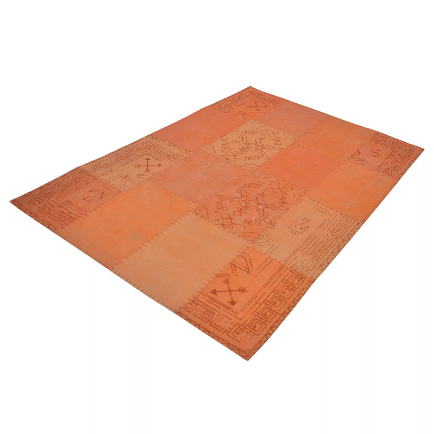 Kayoom Design-teppich Lyrical 210 Multi Orange 120cm X 170cm günstig online kaufen