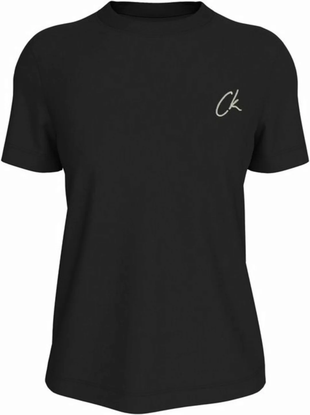 Calvin Klein Jeans Plus T-Shirt Plus Embroidered CK Regular Tee in Großen G günstig online kaufen