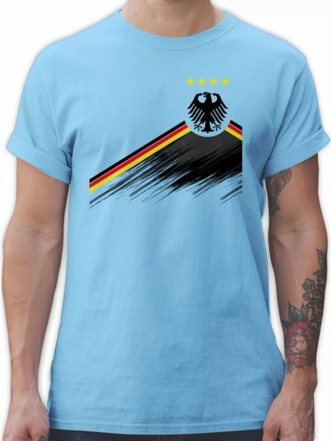 Shirtracer T-Shirt Adler Trikot mit Deutschland Flagge, Nationalmannschaft günstig online kaufen