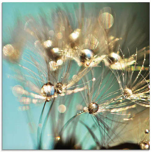 Artland Glasbild "Pusteblume glänzendes Gold", Blumen, (1 St.), in verschie günstig online kaufen