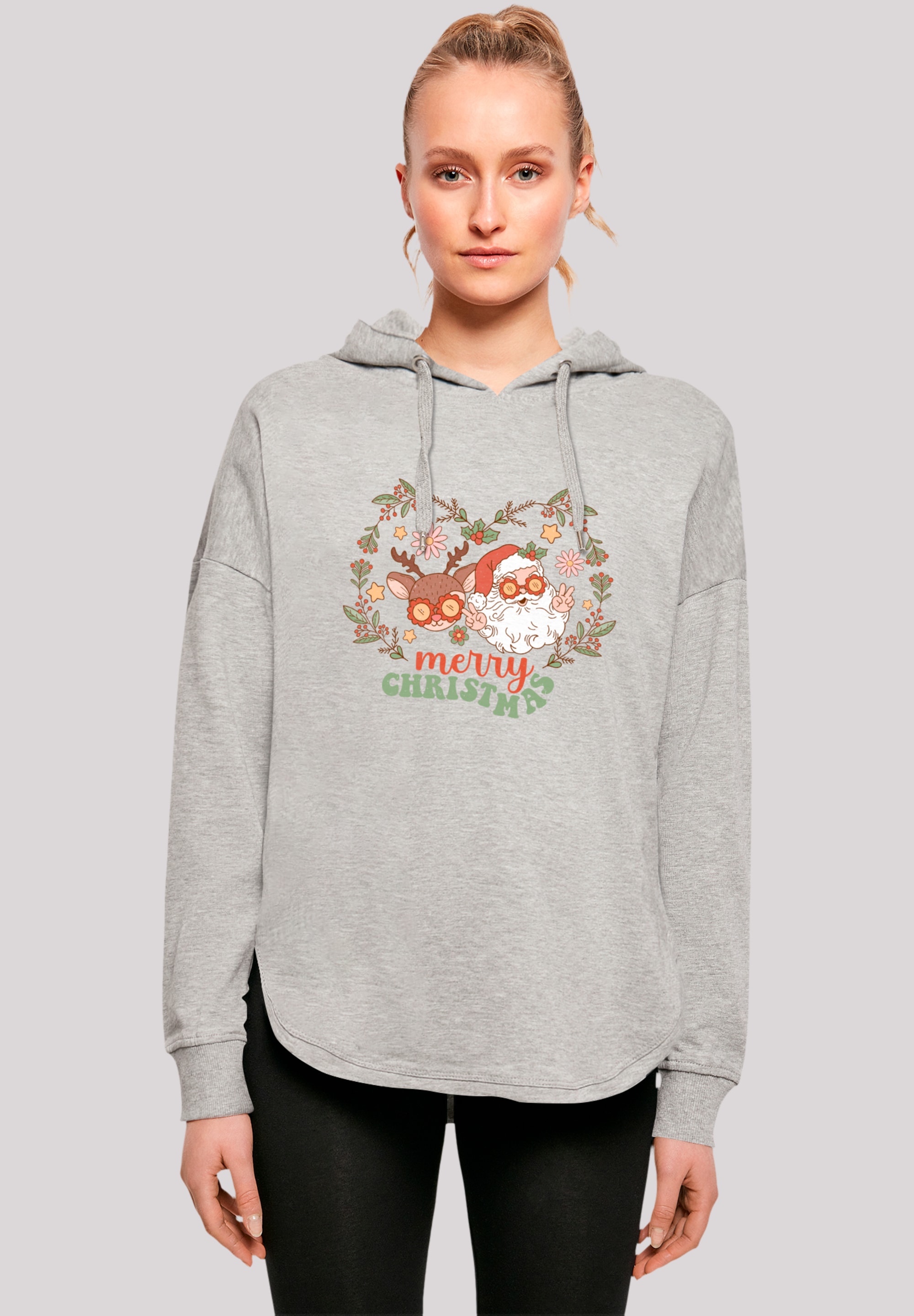 F4NT4STIC Kapuzenpullover Weihnachten Hippie Santa And Reindeer Premium Qua günstig online kaufen