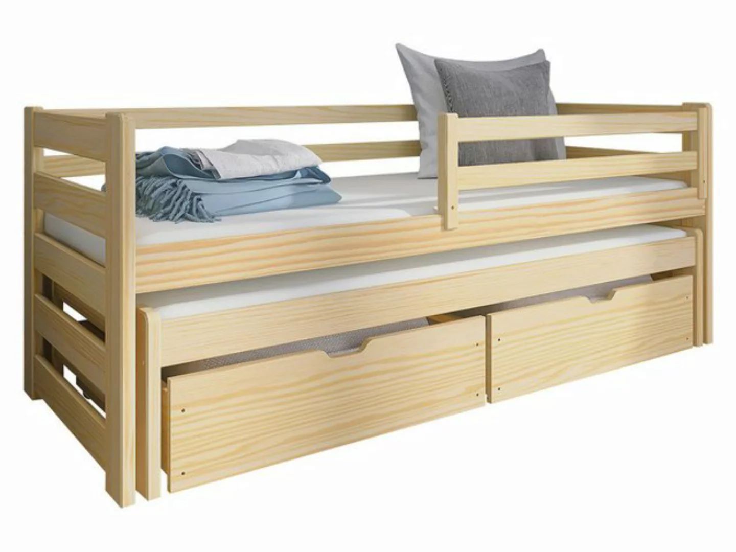 MIRJAN24 Kinderbett Senso 80 (mit zwei Bettschubladen und 2. Schlafgelegenh günstig online kaufen