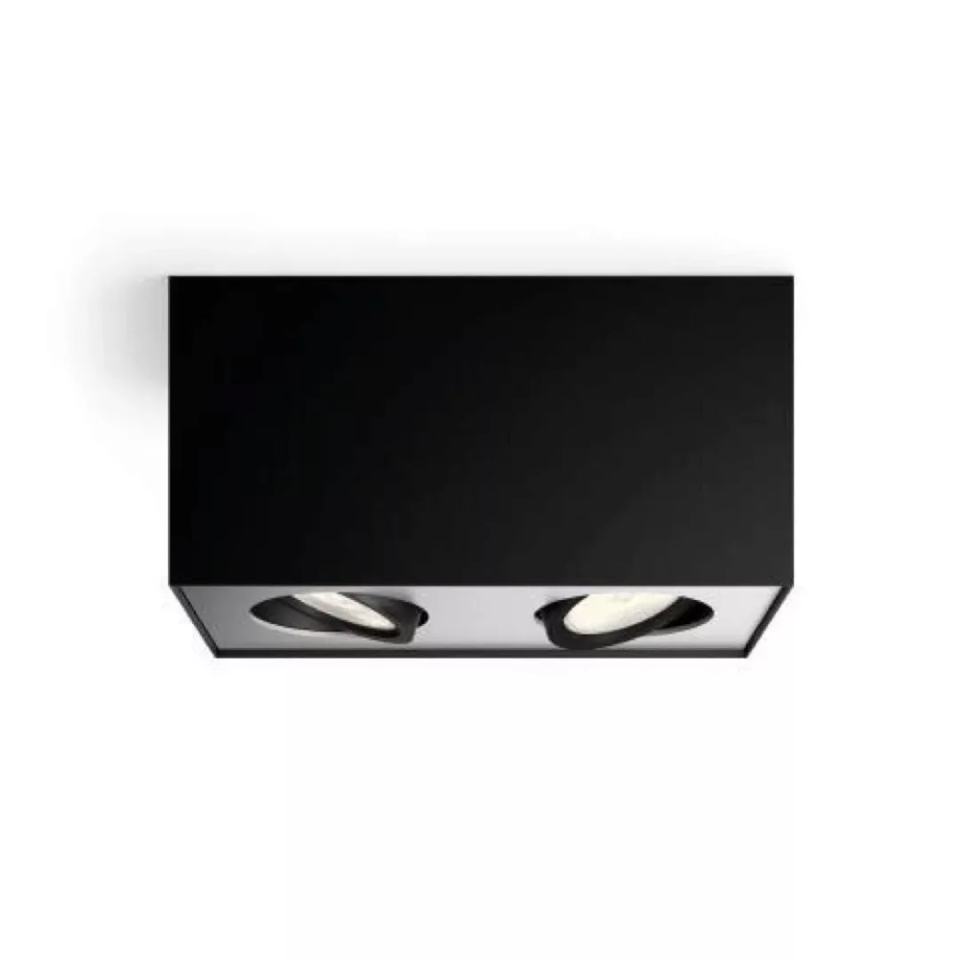 LED Spot Box in Schwarz 2x 4,5W 1000lm günstig online kaufen