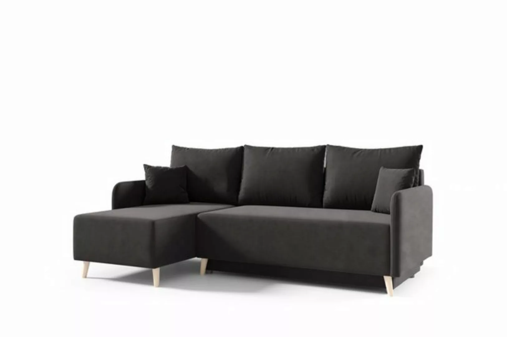 MOEBLO Ecksofa VALETTA, Ottomane Universalsofa, L-förmiges Schlafsofa mit S günstig online kaufen