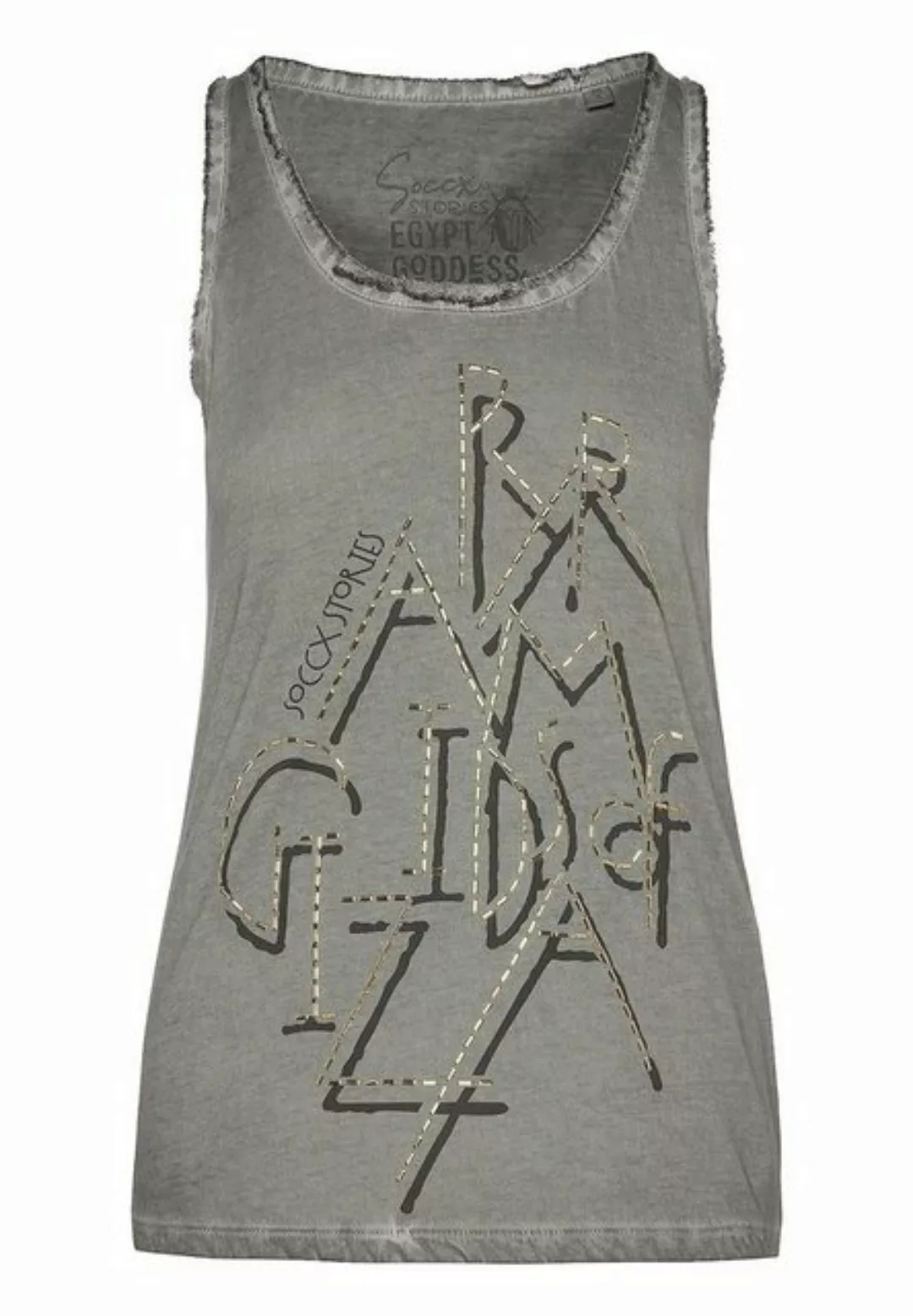 SOCCX Tanktop Tanktop Egyptian Goddess ärmelloses T-Shirt (1-tlg) günstig online kaufen