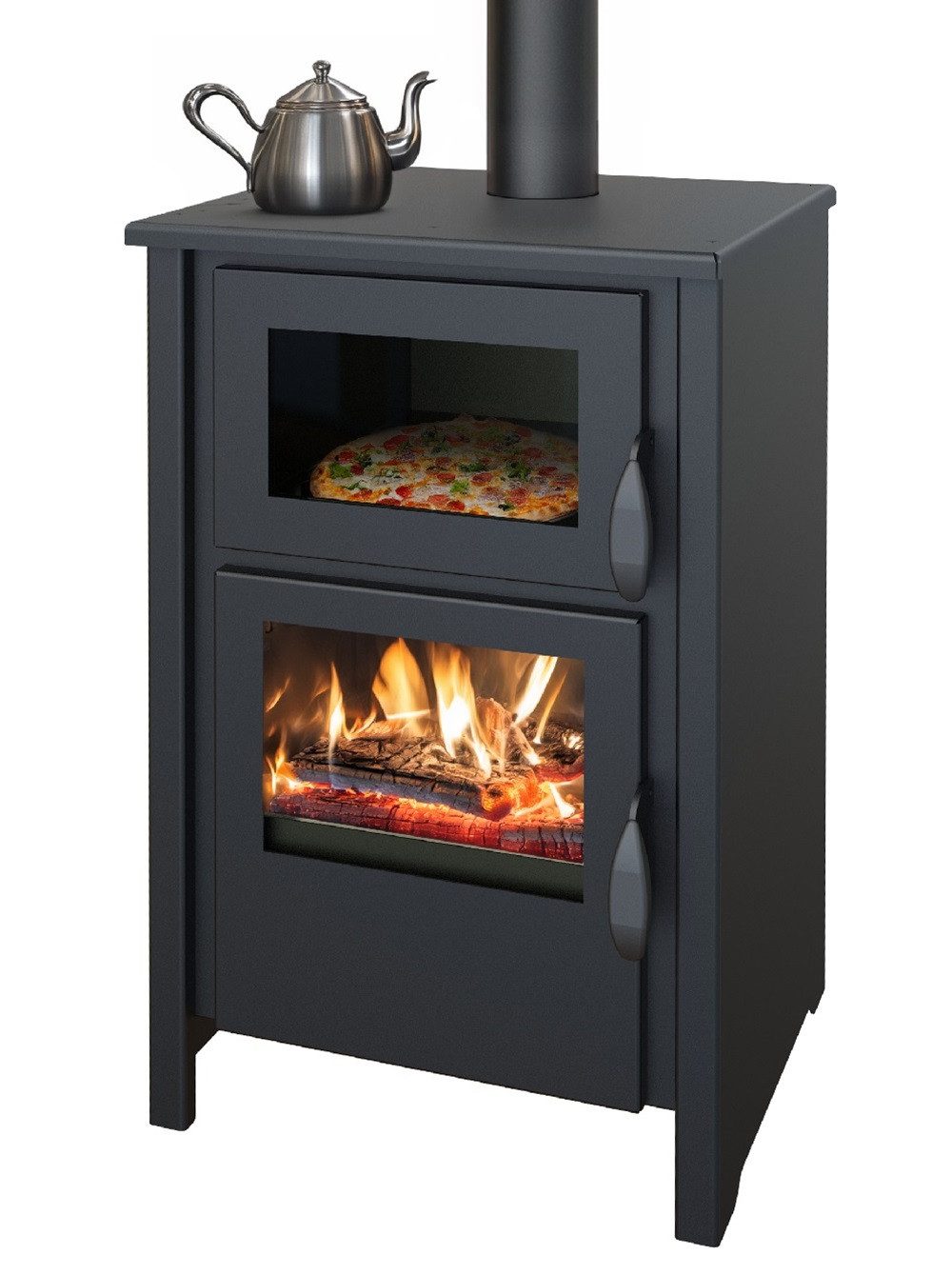 ECOfoxx Kaminofen LUNA C mit Backfach günstig online kaufen