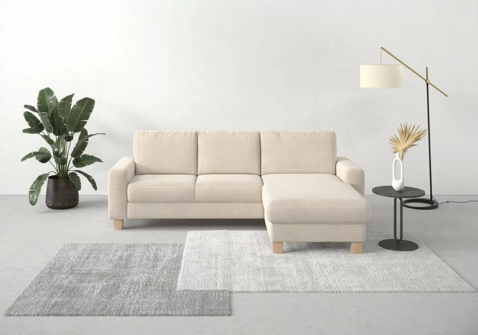 Home affaire Ecksofa Summer L-Form, mit Recamiere, mit oder ohne Bettfunkti günstig online kaufen