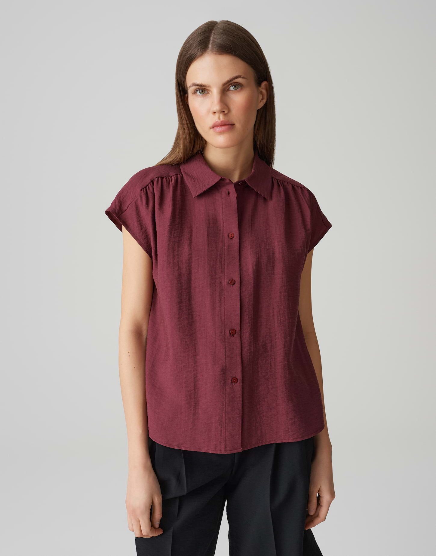 OPUS Satinbluse FAIRI Loose mit femininen günstig online kaufen